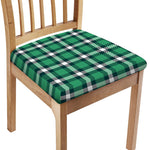 Irish St. Patrick's Day Plaid Print Chair Cushion Cover