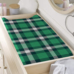 Irish St. Patrick's Day Plaid Print Changing Pad Cover