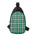 Irish St. Patrick's Day Plaid Print Sling Bag