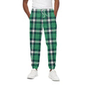 Irish St. Patrick's Day Plaid Print Cotton Sweatpants