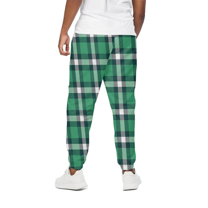 Irish St. Patrick's Day Plaid Print Cotton Pants
