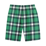 Irish St. Patrick's Day Plaid Print Cotton Shorts