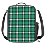 Irish St. Patrick's Day Plaid Print Crossbody Lunch Bag