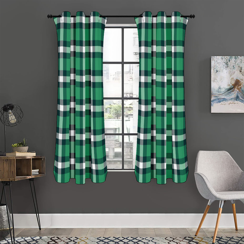 Irish St. Patrick's Day Plaid Print Curtain