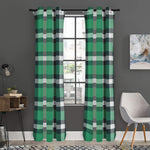 Irish St. Patrick's Day Plaid Print Curtain
