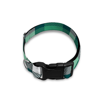 Irish St. Patrick's Day Plaid Print Dog Collar