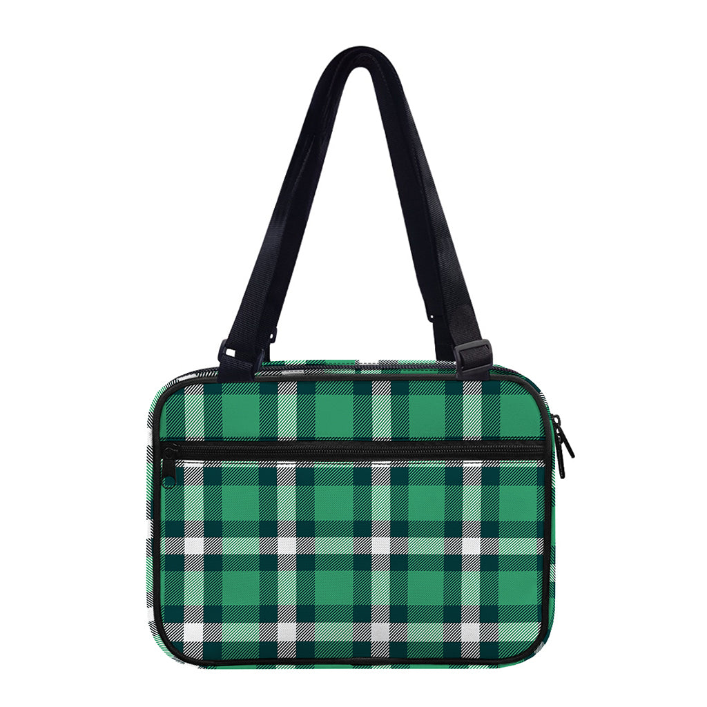Irish St. Patrick's Day Plaid Print Double Strap Bible Bag