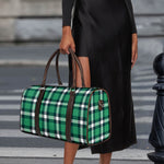 Irish St. Patrick's Day Plaid Print Duffle Bag