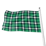 Irish St. Patrick's Day Plaid Print Flag