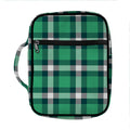 Irish St. Patrick's Day Plaid Print Front Pocket Bible Bag