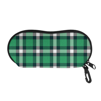 Irish St. Patrick's Day Plaid Print Glasses Case