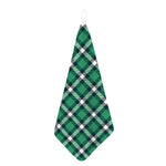 Irish St. Patrick's Day Plaid Print Hand Towel