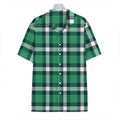 Irish St. Patrick's Day Plaid Print Hawaiian Shirt