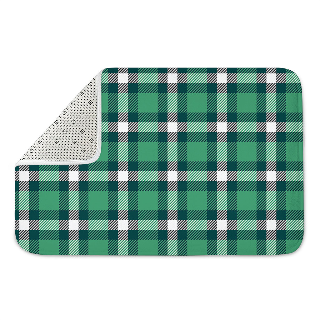 Irish St. Patrick's Day Plaid Print Indoor Door Mat