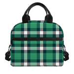 Irish St. Patrick's Day Plaid Print Insulated Lunch Bag