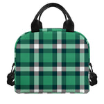 Irish St. Patrick's Day Plaid Print Insulated Lunch Bag