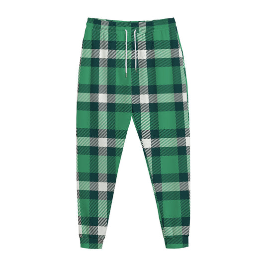 Irish St. Patrick's Day Plaid Print Jogger Pants