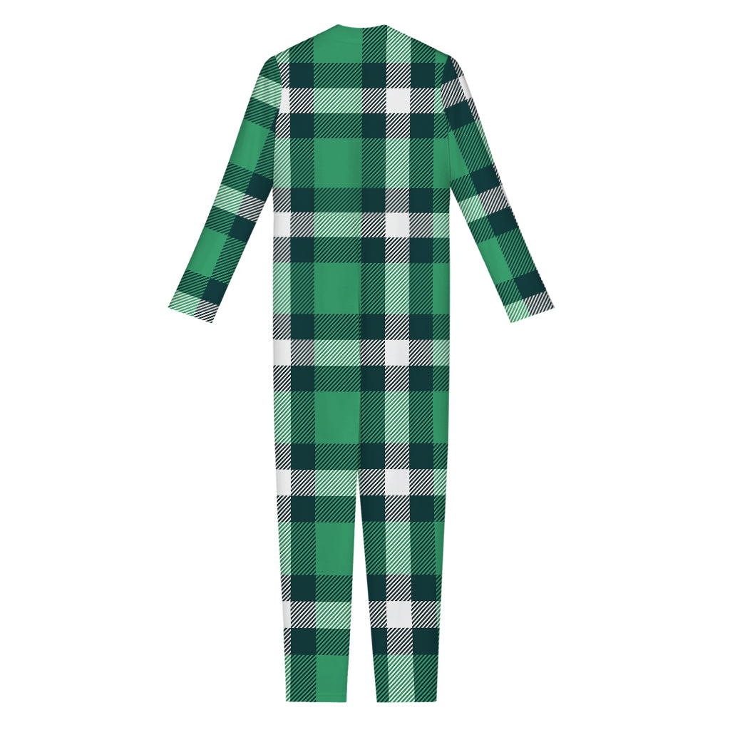 Irish St. Patrick's Day Plaid Print Jumpsuit