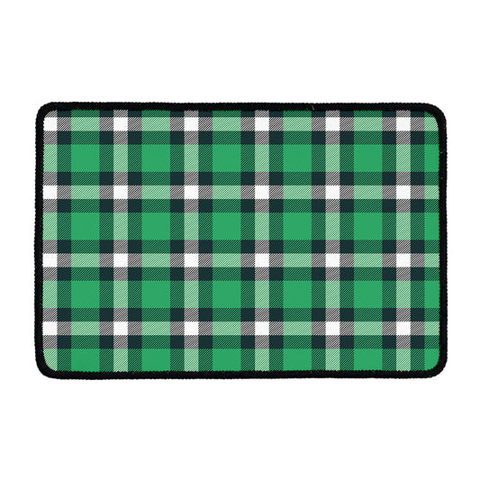 Irish St. Patrick's Day Plaid Print Kitchen Mat