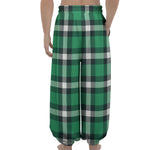 Irish St. Patrick's Day Plaid Print Lantern Pants