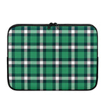 Irish St. Patrick's Day Plaid Print Laptop Sleeve