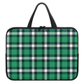 Irish St. Patrick's Day Plaid Print Laptop Sleeve With Handle