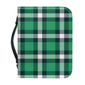 Irish St. Patrick's Day Plaid Print Leather Bible Cover