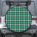 Irish St. Patrick's Day Plaid Print Leather Spare Tire Cover