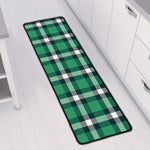 Irish St. Patrick's Day Plaid Print Long Kitchen Mat