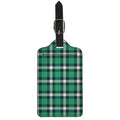 Irish St. Patrick's Day Plaid Print Luggage Tag
