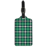 Irish St. Patrick's Day Plaid Print Luggage Tag