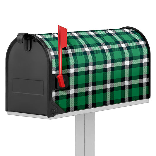 Irish St. Patrick's Day Plaid Print Mailbox Cover