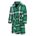 Irish St. Patrick's Day Plaid Print Men's Bathrobe