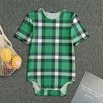 Irish St. Patrick's Day Plaid Print Men's Bodysuit