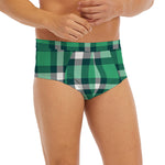 Irish St. Patrick's Day Plaid Print Men's Briefs