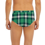 Irish St. Patrick's Day Plaid Print Men's Briefs