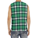 Irish St. Patrick's Day Plaid Print Men's Fitness Tank Top