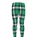 Irish St. Patrick's Day Plaid Print Men's Leggings