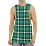 Irish St. Patrick's Day Plaid Print Men's Muscle Tank Top