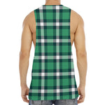 Irish St. Patrick's Day Plaid Print Men's Muscle Tank Top