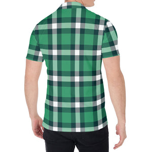 Irish St. Patrick's Day Plaid Print Men's Shirt