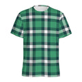 Irish St. Patrick's Day Plaid Print Men's Athletic T-Shirt