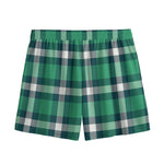 Irish St. Patrick's Day Plaid Print Mesh Shorts