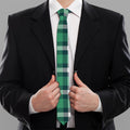 Irish St. Patrick's Day Plaid Print Necktie