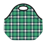 Irish St. Patrick's Day Plaid Print Neoprene Lunch Bag