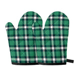 Irish St. Patrick's Day Plaid Print Oven Mitts