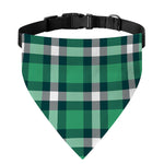 Irish St. Patrick's Day Plaid Print Over The Collar Dog Bandana