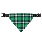 Irish St. Patrick's Day Plaid Print Over The Collar Dog Bandana