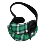 Irish St. Patrick's Day Plaid Print Pet Sling Carrier