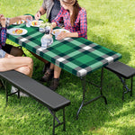 Irish St. Patrick's Day Plaid Print Picnic Table Cover